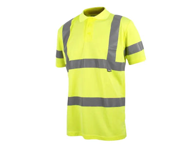 Scan Hi-Vis Polo Shirt Yellow - L (42in) – – Now available at MTN Shop UK.