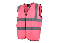 Scan Hi-Vis Waistcoat Pink - L (44in) – – Now available at MTN Shop UK.