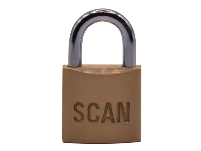 Scan Brass Padlock 25mm – – Now available at MTN Shop UK. - imagen 2
