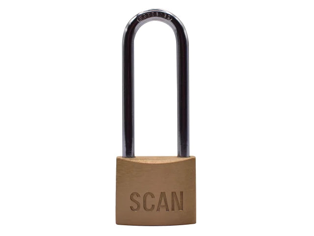 Scan Brass Padlock 40mm Long Shackle – – Now available at MTN Shop UK. - imagen 2