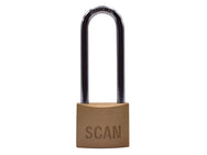 Scan Brass Padlock 40mm Long Shackle – – Now available at MTN Shop UK. - imagen 2
