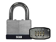 Scan Laminated Steel Combination Padlock 50mm – – Now available at MTN Shop UK.