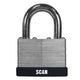Scan Laminated Steel Padlock 50mm