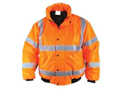 Scan Hi-Vis Bomber Jacket Orange - XL (48in) – – Now available at MTN Shop UK.