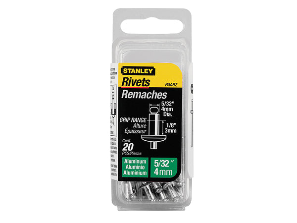 Stanley 1-PAA62 Aluminium Rivets Short 5 x 3mm Pack of 15