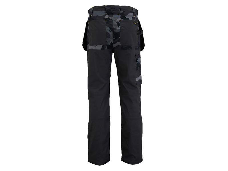 STANLEY® Clothing Dixon Slim Fit Trousers Black Camouflage Leg R - imagen 3