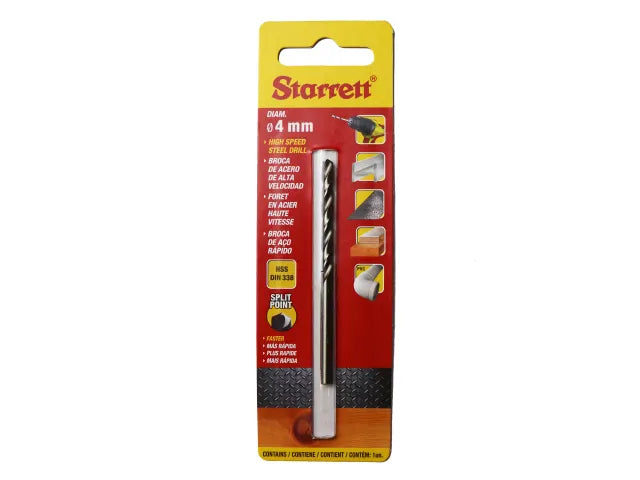 Starrett HSS Split Point Drill Bit 4.0 x 75mm – – Now available at MTN Shop UK. - imagen 2