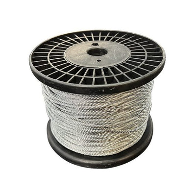 Steel wire rope with fittings including grips and thimbles for rigging and lifting applications