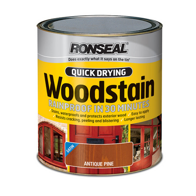 Ronseal  Quick Drying Woodstain Satin Dark Oak 750ml