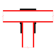 Doughty Pipeclamp Short Tee - Minimalist red and black football jersey design template. - imagen 4