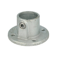 Doughty Pipeclamp Base Flange - Galvanized steel base flange with threaded hole.