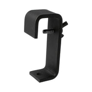 Doughty 50mm Heavy Duty Hook Clamps - Black metal bracket mount with adjustable screw.