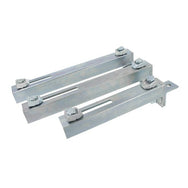 Doughty Girder Clamp with End Bracket - Adjustable silver metal brackets with bolts. - imagen 11