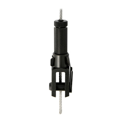 Doughty 30SV with Fork - Black cable gripper for hanging system installation.