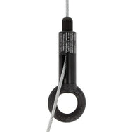 Doughty 50SV III ZW with Ring-Side Exit Wire - Adjustable black cable suspension system with locking mechanism.