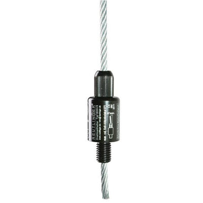Doughty 66SV II M16 Male - Reutlinger tension wire rope adjuster with black body.