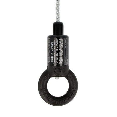 Doughty 66SV III with Ring - Reutlinger black cable holder with metal loop.
