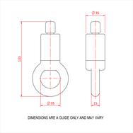 Doughty 66SV III with Ring - Drophead drawing with dimensions indicated in millimeters. - imagen 2