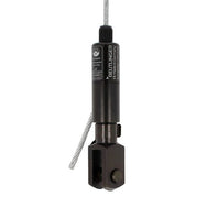 Doughty 66SV III ZW with Fork-Side Exit Wire - Reutlinger cable suspension lock, black, industrial use.