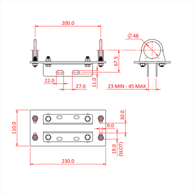 Doughty Parallel Tube Bracket – second image
