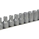 Teng 1/2in Drive M1210 External TORX Socket Clip Rail Set, 9 Piece
