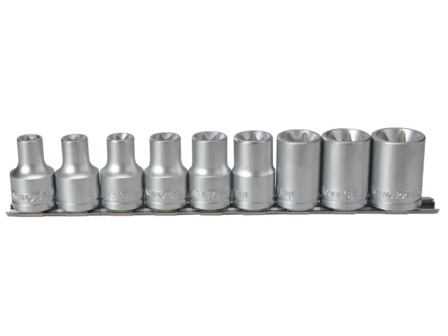 Teng 1/2in Drive M1210 External TORX Socket Clip Rail Set, 9 Piece – – Now available at MTN Shop UK. - imagen 2