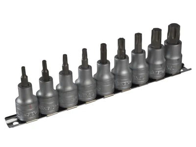 Teng M1213TX Socket Clip Rail Set of 9 Internal TORX 1/2in Drive – – Now available at MTN Shop UK.
