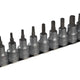 Teng M1213TX Socket Clip Rail Set of 9 Internal TORX 1/2in Drive