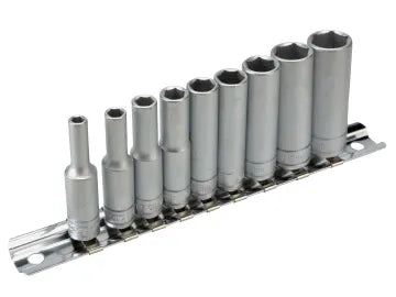 Teng M1407 Deep Socket Clip Rail Set of 10 Metric 1/4in Drive – – Now available at MTN Shop UK.