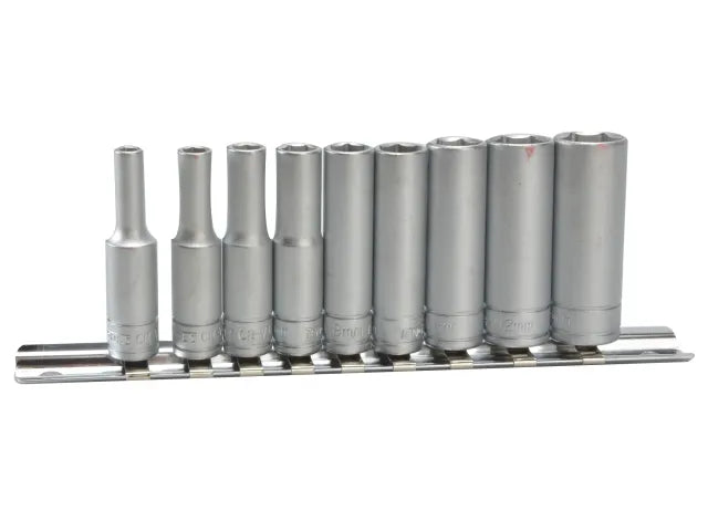 Teng M1407 Deep Socket Clip Rail Set of 10 Metric 1/4in Drive – – Now available at MTN Shop UK. - imagen 2