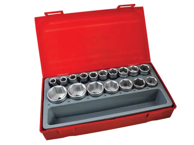 Teng TT1217-6 Metric 6-Pt Socket Set, 17 Piece - 1/2in Drive – – Now available at MTN Shop UK.