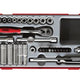 Teng TT1435 4-13mm Socket Set, 35 Piece - 1/4in Drive