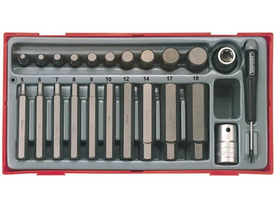 Teng TTHEX23 Metric Hex Bit Socket Set, 23 Piece - 1/2in Drive – – Now available at MTN Shop UK.