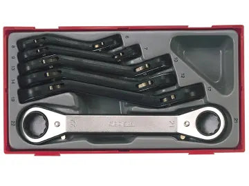 Teng TTRORS Metric Ratchet Ring Spanner Set, 6 Piece – – Now available at MTN Shop UK.