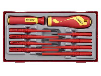 Teng Insulated Interchangeable Blade Screwdriver Set, 10 Piece – – Now available at MTN Shop UK.