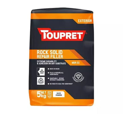 Toupret Exterior Rock Solid Repair Filler 5kg – – Now available at MTN Shop UK.