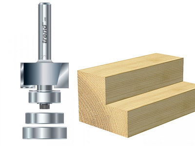 Trend  46/44 x 1/4 TCT Bearing Guided Rebater 24mm x 12.7mm