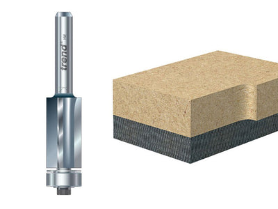 Trend  46/80 x 1/4 TCT 90° Bearing Guided Triple Flute Cutter 12.7 x 25.4mm