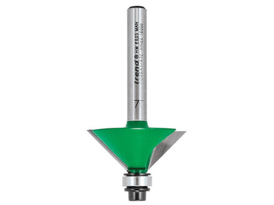 Trend  C049 x 1/4 TCT Bearing Guided Chamfer Cutter 45° 12.7 x 32mm