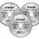 Trend  CraftPro Mitre Saw Blade 216 x 30mm x 24T/48T/60T (Pack 3)