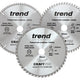 Trend  CraftPro Table Saw Blade 250 x 30mm x 48T/60T/84T (Pack 3)