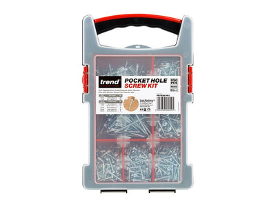 Trend  Pocket Hole Screw Selection, 850 Piece
