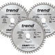Trend  CraftPro Plunge Saw Blade 165 x 20mm x 48T (Pack 3)