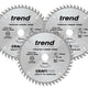 Trend  CraftPro Panel Trim Saw Blade 165 x 20mm x 48T (Pack 3)