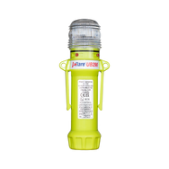 Eflare UB290 Series LED Safety Beacon, front view showing clear lens and fluoro yellow housing - imagen 3