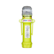 Eflare UB710 Flash-Only LED Safety Beacon, side view showing battery compartment and product label - imagen 2