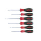 Wiha SoftFinish® SL/PZ Hex Blade Screwdriver Set, 6 Piece
