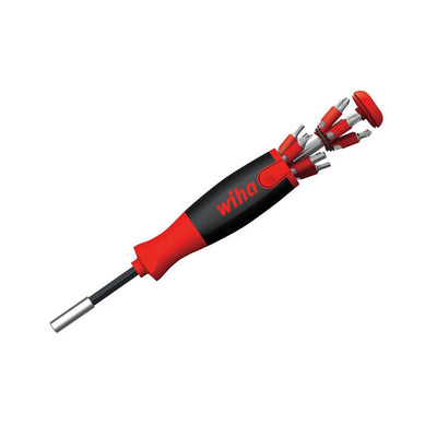 Wiha LiftUp 25 Magnetic Screwdriver with Bit Magazine (SL, PH, PZ, TX, Hex) – – Now available at MTN Shop UK.