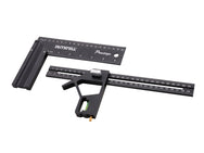 Faithfull - Faithfull Combination & 200mm (8in) Try Square Set - Faithfull combination square with ruler and level.