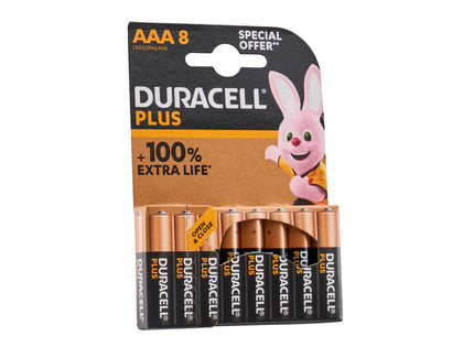 Duracell - Power Boost Battery Special Offer AAA x 8 S30952 - Duracell Plus AAA Batteries, 8-Pack, Extra Life.